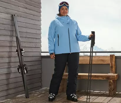 Лыжная куртка Tchibo, светло-синий