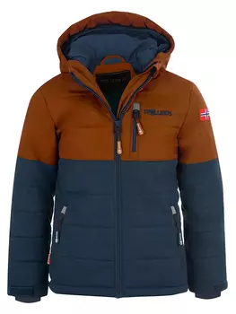 Лыжная куртка Trollkids Hemsedal, цвет Braun/Dunkelblau