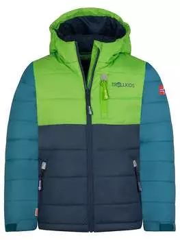 Лыжная куртка Trollkids Ski-/ Snowboardjacke Hemsedal, цвет Dunkelblau/Grn