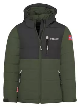 Лыжная куртка Trollkids Ski-/ Snowboardjacke Hemsedal, хаки