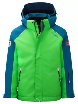 Лыжная куртка Trollkids Ski-/ Snowboardjacke Holmenkollen, зеленый
