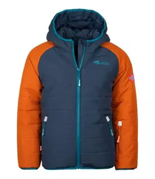 Лыжная куртка Trollkids Skijacke Hafjell PRO, цвет Zimt/Nachtblau/Dunkelblau