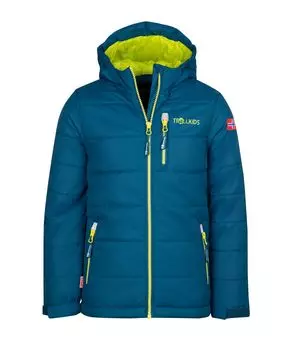 Лыжная куртка Trollkids Skijacke/Winterjacke Hemsedal, цвет Petrolblau/Lime