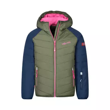 Лыжная куртка Trollkids Winterjacke Myrkdalen, цвет Dunkle Olive/Marine/Hellmagenta