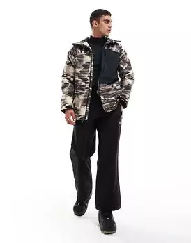 Лыжная куртка Winter District с принтом коричневого цвета Columbia