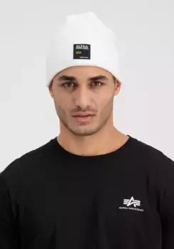 Лыжная шапка Alpha Industries "Аксессуары Alpha Industries - Шапка с этикеткой для головного убора", белый