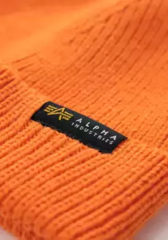 Лыжная шапка Alpha Industries "Аксессуары Alpha Industries - Головные уборы Dockers Beanie", оранжевый