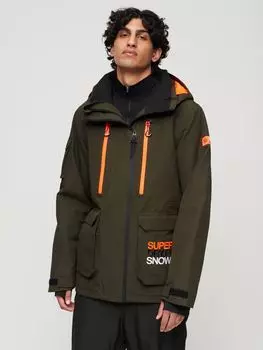 Лыжная спасательная куртка Ultimate Superdry, излишки оливкового товара