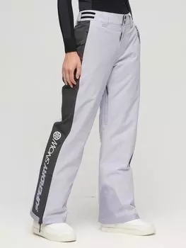 Лыжные брюки Core Superdry, фиолетовый хизер/черный