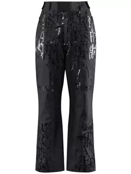 Лыжные брюки Elisabetta Franchi с надписью, черный