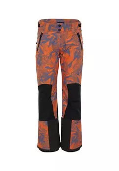 Лыжные брюки с узорчатыми деталями CHIEMSEE, цвет 2130 Orange/purple