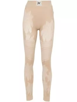 Лыжные легинсы Base Layer с логотипом Palm Angels, бежевый