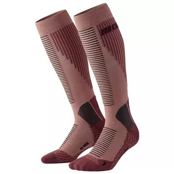 Лыжные носки Cep Touring Compression Socks Skiing Tall V2, цвет Rose