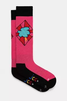 Лыжные носки Rossignol Switti x JCC, розовый
