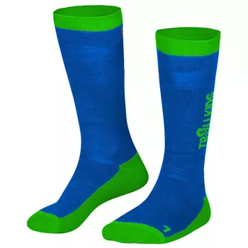Лыжные носки Trollkids Ski Socks, цвет Medium Blue/Green