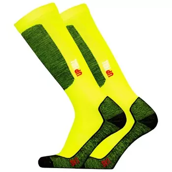Лыжные носки Uphillsport Halla Alpine Merino & Quick Dry, цвет Hi Vis Yellow/Black