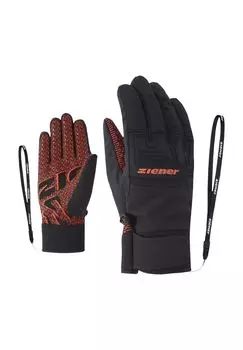 Лыжные перчатки Garim AS, нескользящие, водонепроницаемые, мужские ziener, цвет Orange Spice