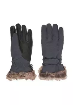 Лыжные перчатки Kim I, логотип, женские ziener, цвет Gray Ink Spark