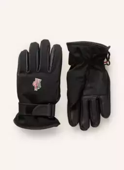Лыжные перчатки Moncler Enfant, черный