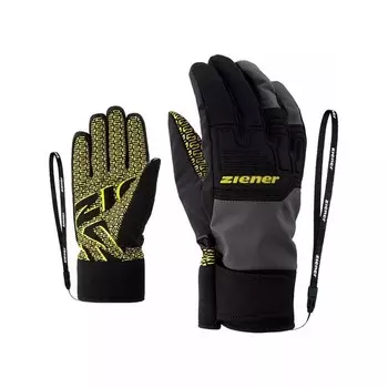 Лыжные перчатки Ziener, цвет schwarz/gelb