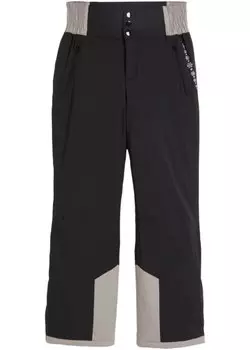 Лыжные термофункциональные брюки с завышенной талией удобным поясом водонепроницаемые прямые Bpc Bonprix Collection, черный