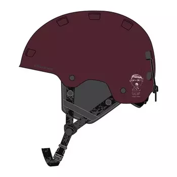 Лыжный шлем Dreamscape, цвет burgunderrot lila
