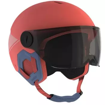 Лыжный шлем Wedze, цвет fluoreszierendes korallenrosa/fluoreszierendes blassrosa/kometblau