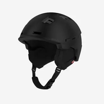 Лыжный шлем Wedze, цвет negro grafito/fluo flame orange