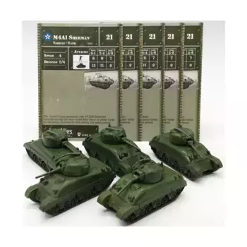 M4A1 Шерман (U) x5, Axis & Allies - Collectible Miniatures Game - Base Set Singles
