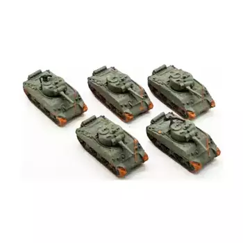 M4A3 75-мм Шерман, коллекция № 2, WWII Micro Armour - United States - Loose Miniatures (1:285)