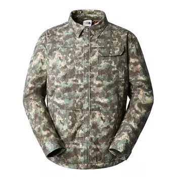 M66 куртка-рубашка с набивкой The North Face, цвет Military Olive Stippled Camo Print
