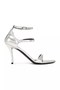 M85 Медовые босоножки на каблуке Balenciaga, серебряный