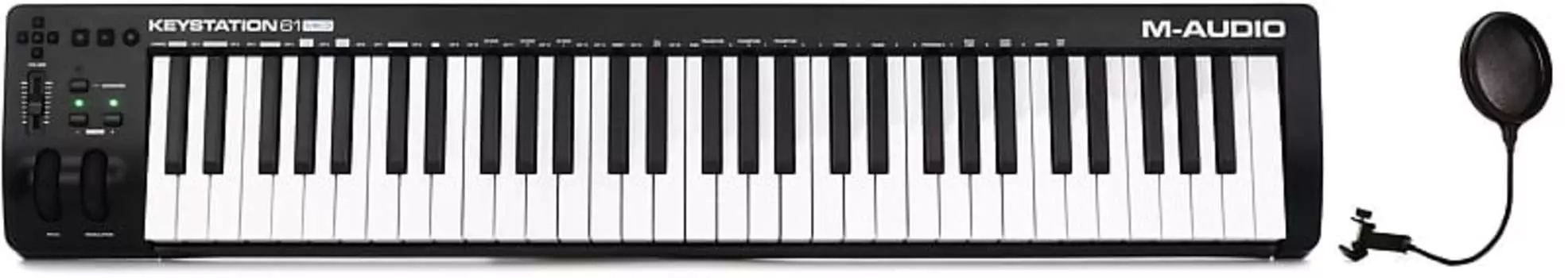 M-Audio Keystation 61 MK3 61-клавишный контроллер клавиатуры с Gator GM-POP FILTER - поп-фильтр Gator + M-Audio GM-POP FILTER=1 KEYSTATION61MK3=1