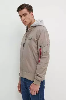 МА-1 ТТ Куртка с капюшоном Alpha Industries, бежевый