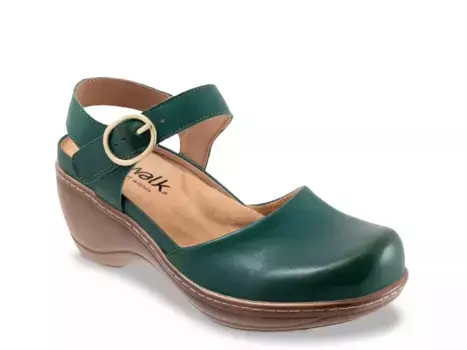 Mabelle Сабо Softwalk, Green Leather