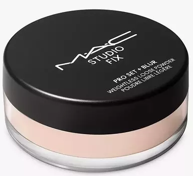 MAC Cosmetics, Набор Studio Fix Pro + невесомая рассыпчатая пудра Blur Light, пудра для лица, 6,5 г