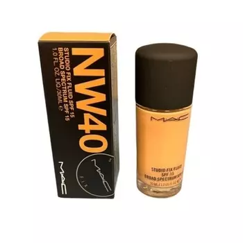 MAC Cosmetics Studio Fix Fluid SPF 15 Тональная основа широкого спектра NW40 1 унция 30 мл Dermalogica