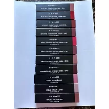 MAC Retro Matte Lipglass Powder Kiss Liquid Lip Color 0,17 унции — выберите оттенок