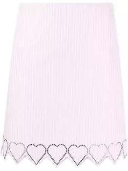 MACH & MACH декорированная юбка мини, розовый