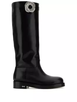 MACH & MACH сапоги Galaxy длиной до колена, черный