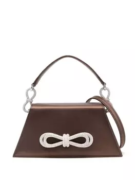 MACH & MACH сумка-тоут Double Bow, коричневый