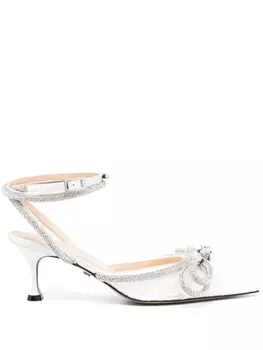 MACH & MACH туфли Double Bow 65, белый