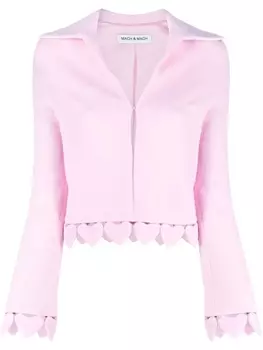 MACH & MACH укороченный декорированный жакет, розовый