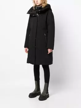 Mackage пуховик с капюшоном, черный