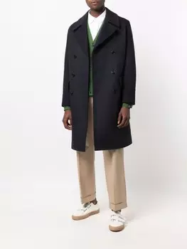 Mackintosh двубортное пальто Redford, синий