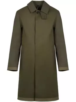 Mackintosh двубортный тренч, зеленый