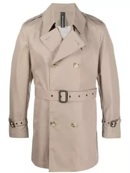 Mackintosh короткий тренч St John, нейтральный цвет