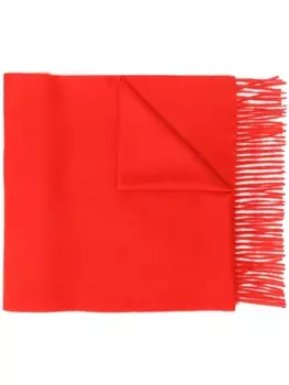 Mackintosh шарф с вышивкой, красный