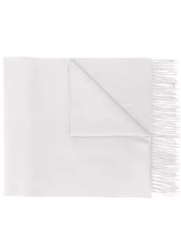 Mackintosh шарф с вышивкой, серый