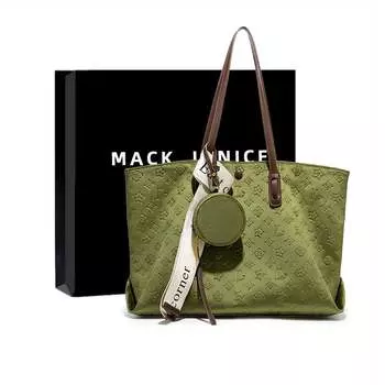 Mackjanice Сумка через плечо унисекс, Большой каменный узор черного цвета